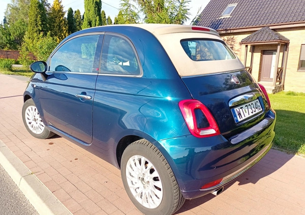 Fiat 500 cena 34900 przebieg: 97100, rok produkcji 2017 z Pleszew małe 121